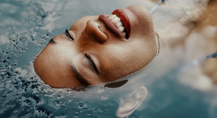 Immersion en pleine mer