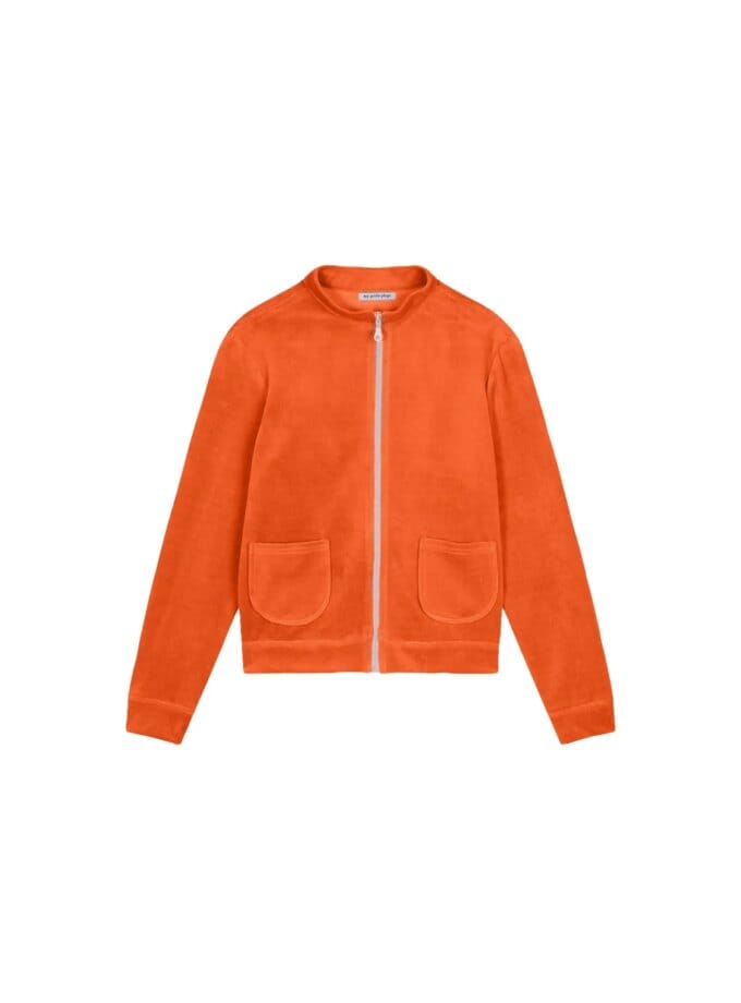 Blouson Coqueline Velours Eponge Tangerine — Ma Petite Plage