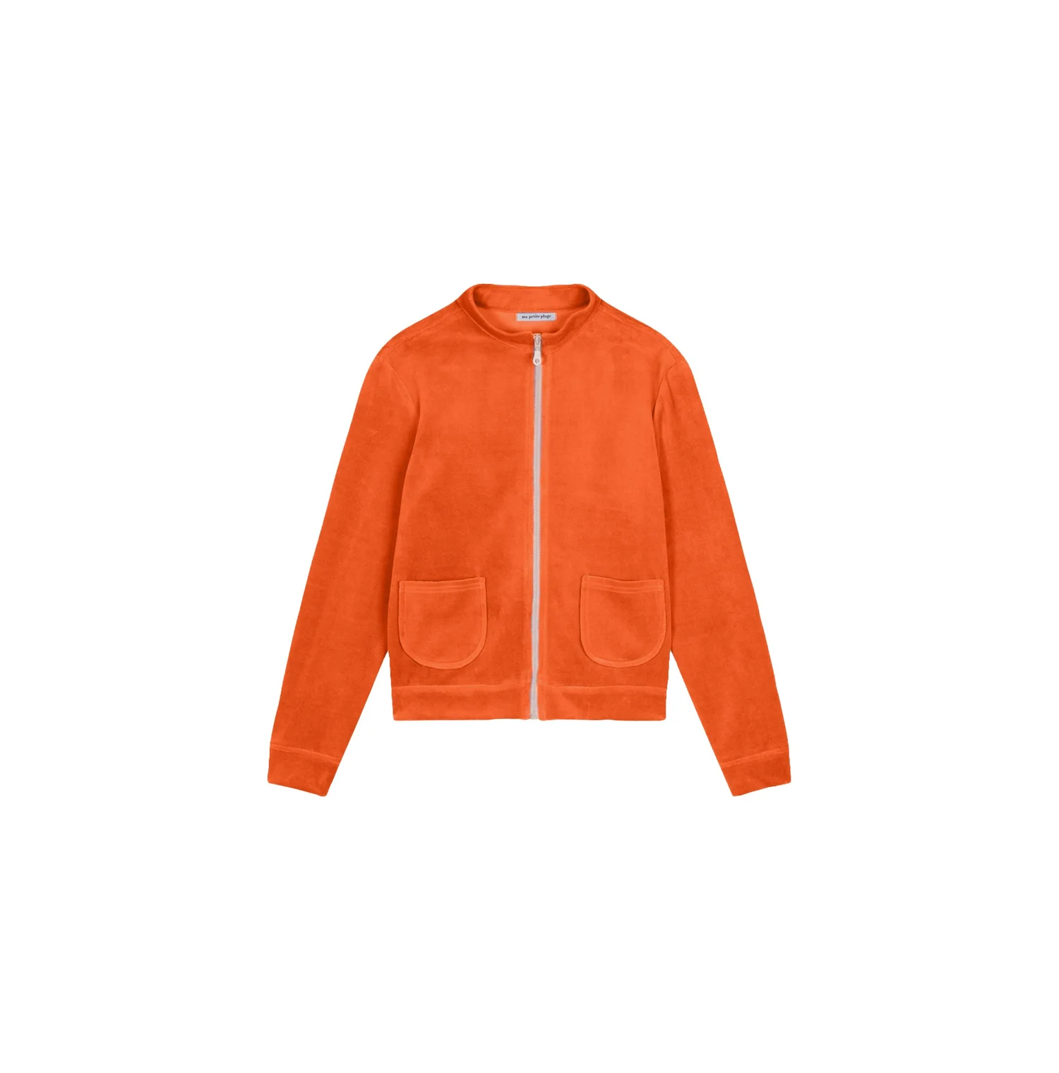 Blouson Coqueline Velours Eponge Tangerine — Ma Petite Plage