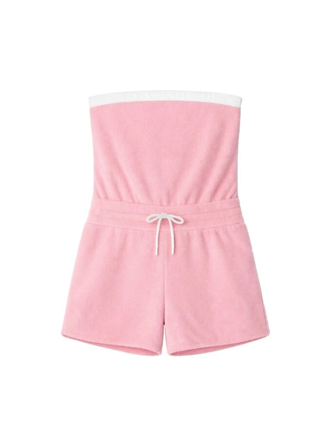 Combinaison Anna Velours Eponge Rose Poudré — Ma Petite Plage