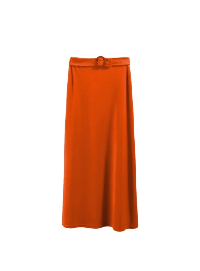 Jupe Linda Velours Eponge Tangerine — Ma Petite Plage