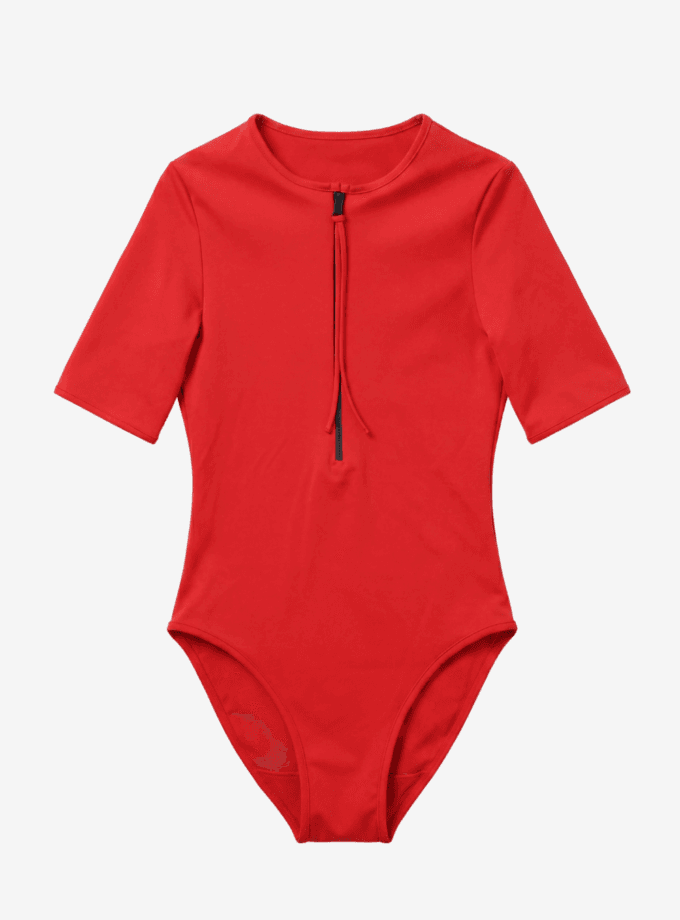 Maillot Anti-UV Laura - Rouge