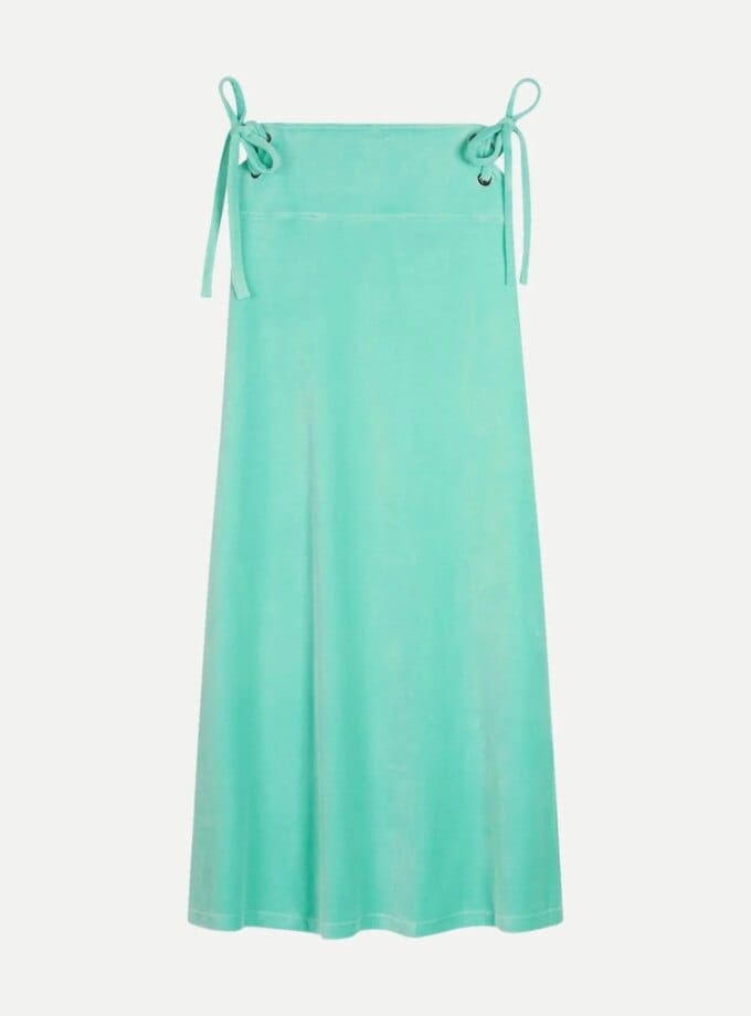 Robe Bianca Velours Eponge Mint — Ma Petite Plage
