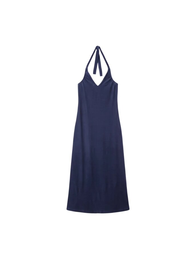 Robe de Plage Mireille Velours Eponge Bleu Navy — Ma Petite Plage