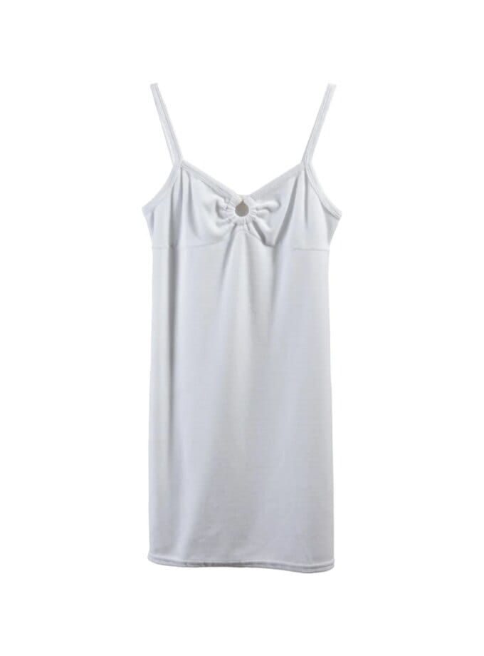 Robe de Plage Pénélope Velours Eponge Blanc — Ma Petite Plage