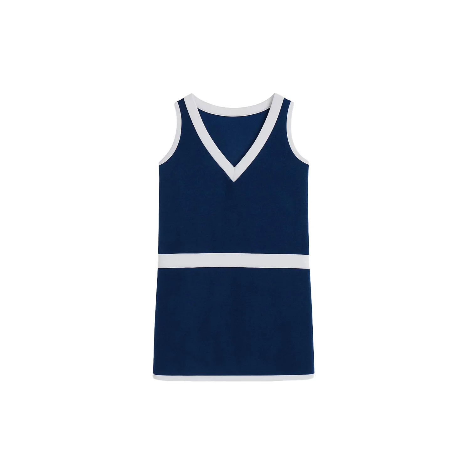 Robe de Tennis Chris bicolore Velours Eponge Bleu Nuit — Ma Petite Plage