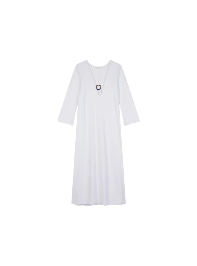 Robe Marisa Velours Eponge Blanc — Ma Petite Plage