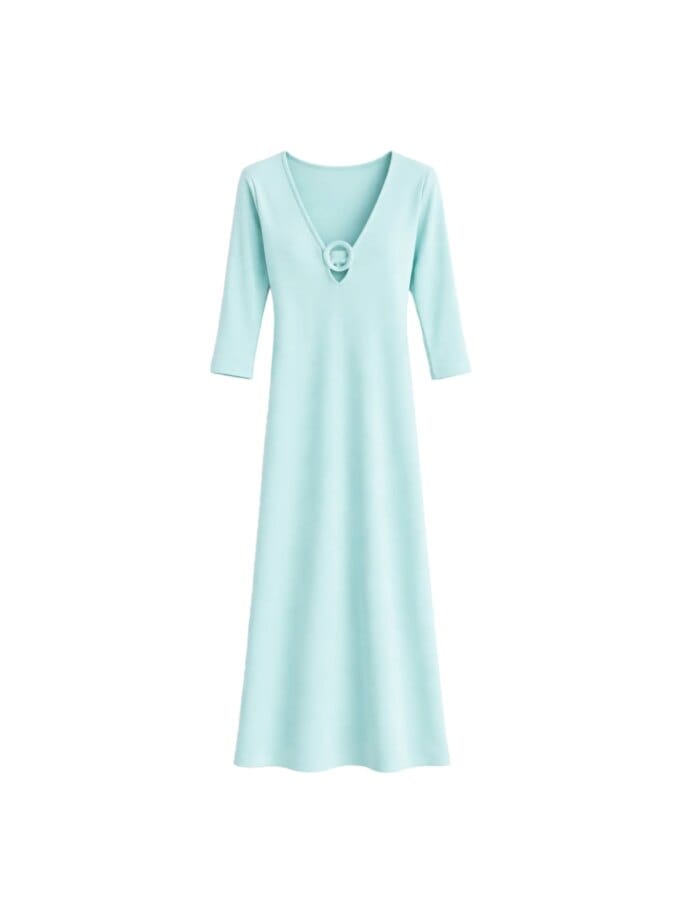 Robe Marisa Velours Eponge Mint — Ma Petite Plage