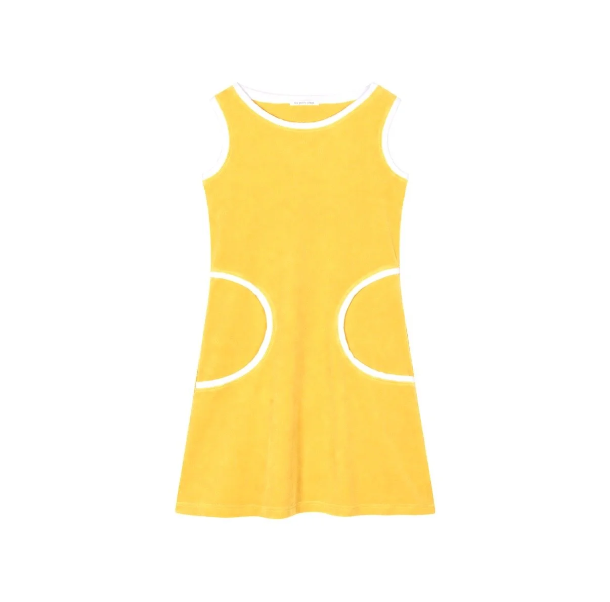 Robe Twiggy Velours Eponge Jaune — Ma Petite Plage
