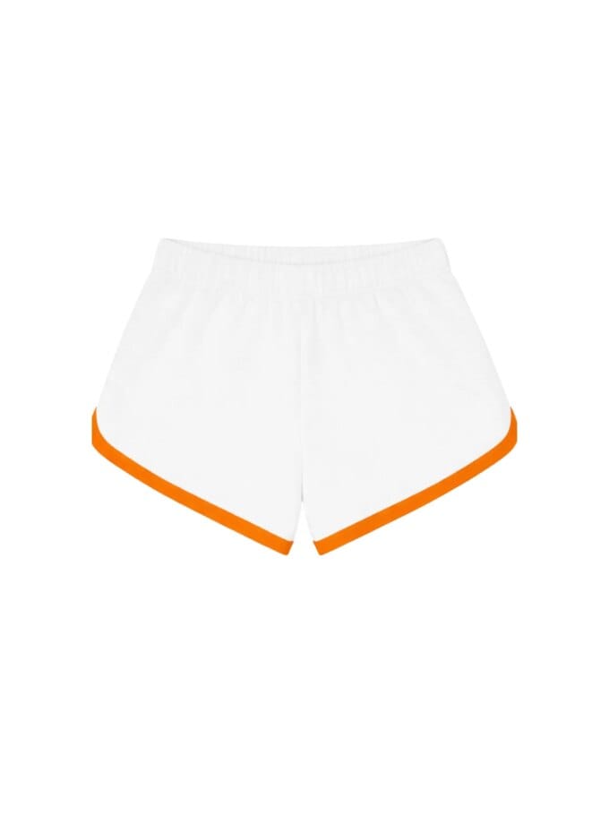 Short BB Velours Eponge Blanc Tangerine — Ma Petite Plage