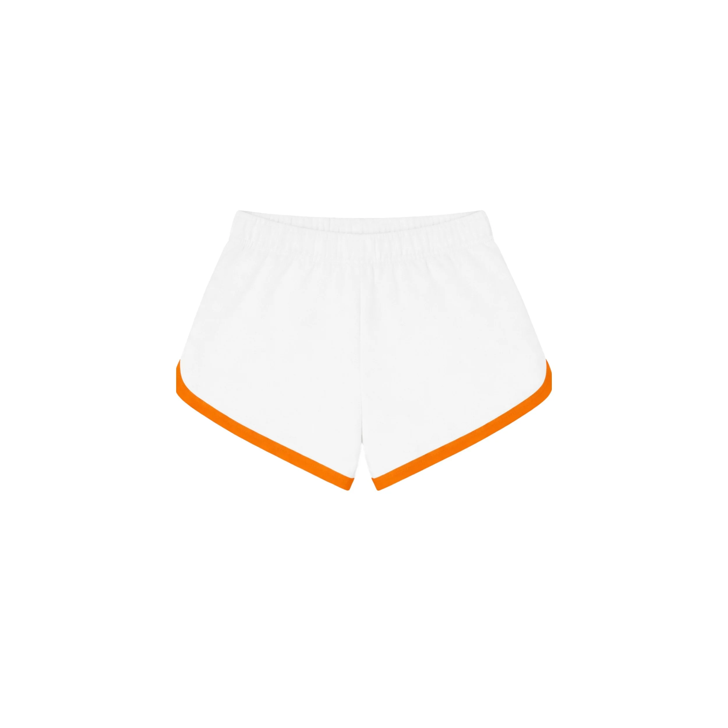 Short BB Velours Eponge Blanc Tangerine — Ma Petite Plage