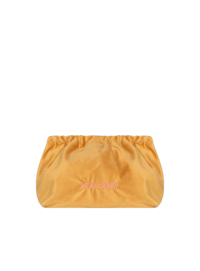VELVET CLUTCH BAG YEAH BABY